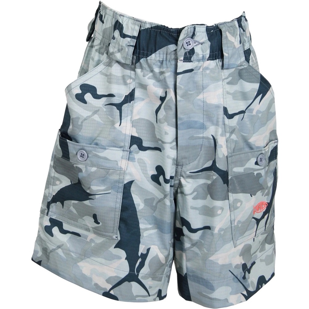 AFTCO Boys Camo Fishing Shorts Size 26 (L)